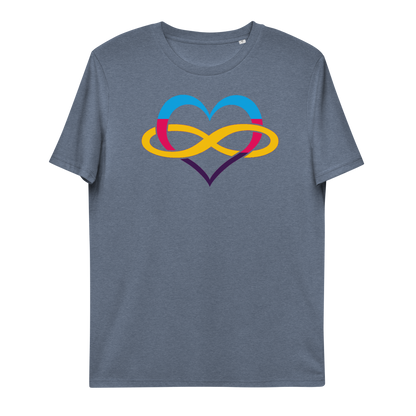 Unisex organic cotton t-shirt Poly Heart Neduz Designs