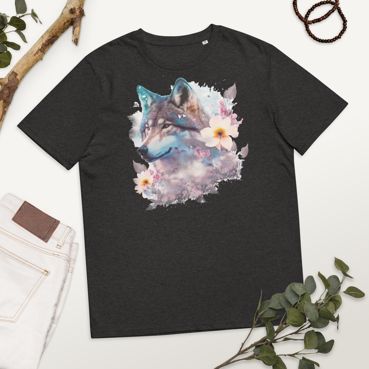 Neduz Designs Exposed Animals Wolf Unisex organic cotton t-shirt