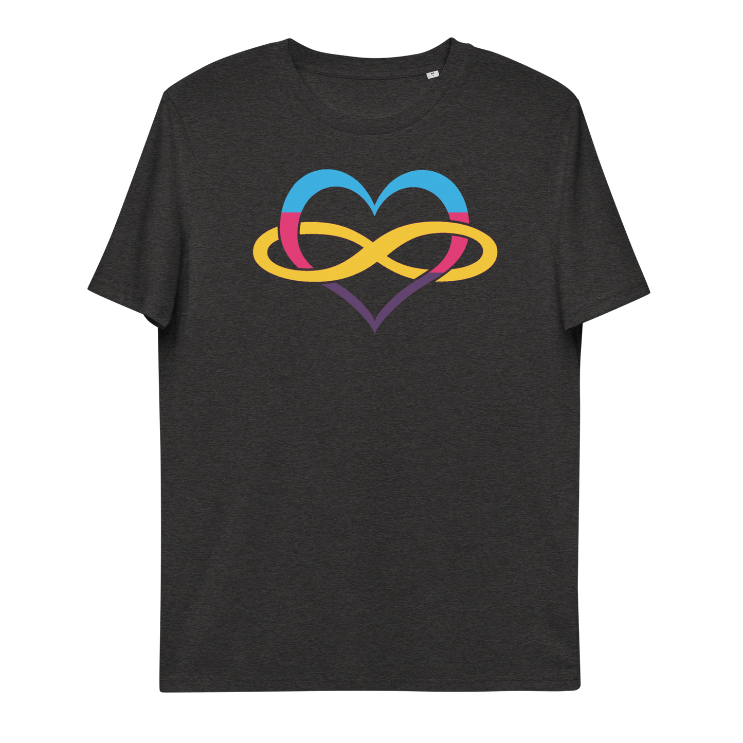 Unisex organic cotton t-shirt Poly Heart Neduz Designs