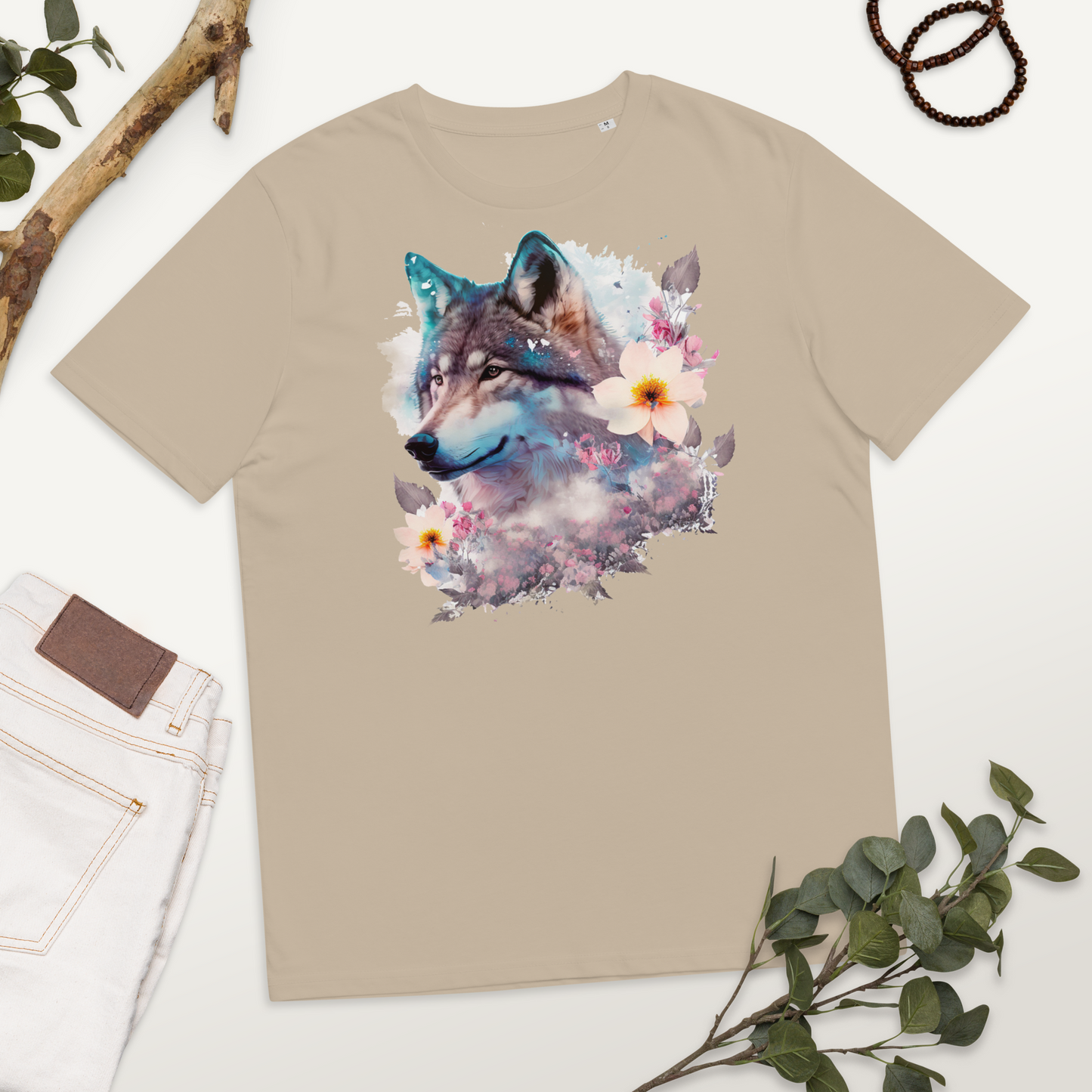 Neduz Designs Exposed Animals Wolf Unisex organic cotton t-shirt