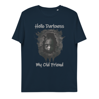 Unisex organic cotton t-shirt Hello Darkness