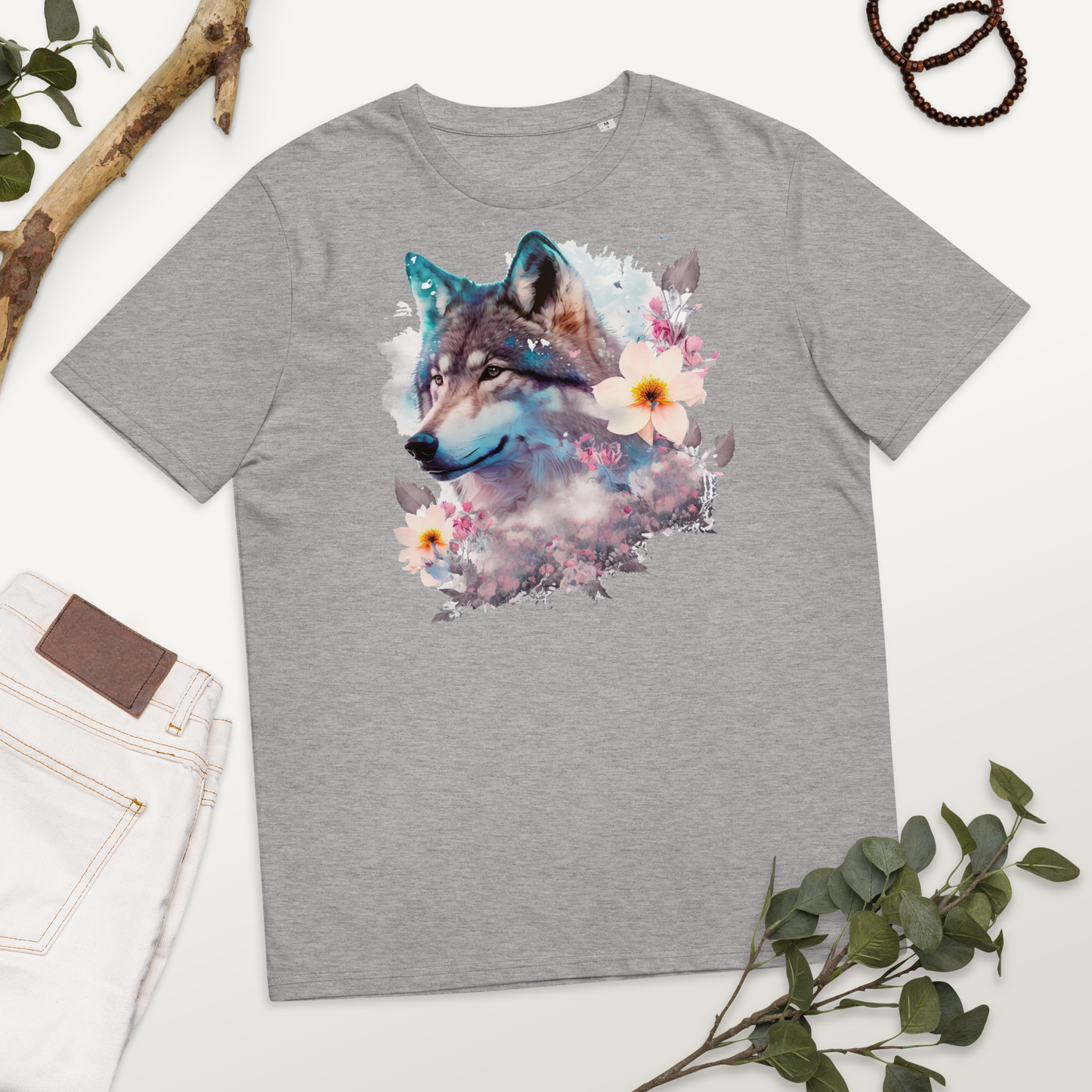 Neduz Designs Exposed Animals Wolf Unisex organic cotton t-shirt