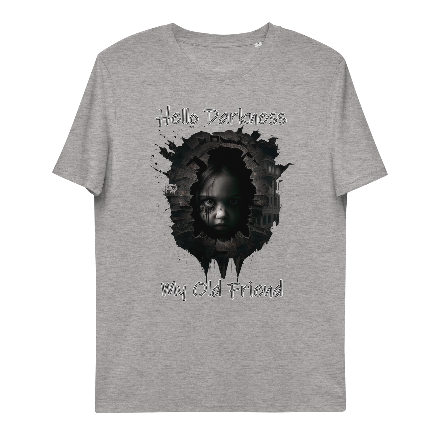 Unisex organic cotton t-shirt Hello Darkness