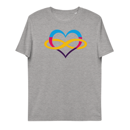 Organik pamuklu unisex t-shirt Poly Heart Neduz Designs