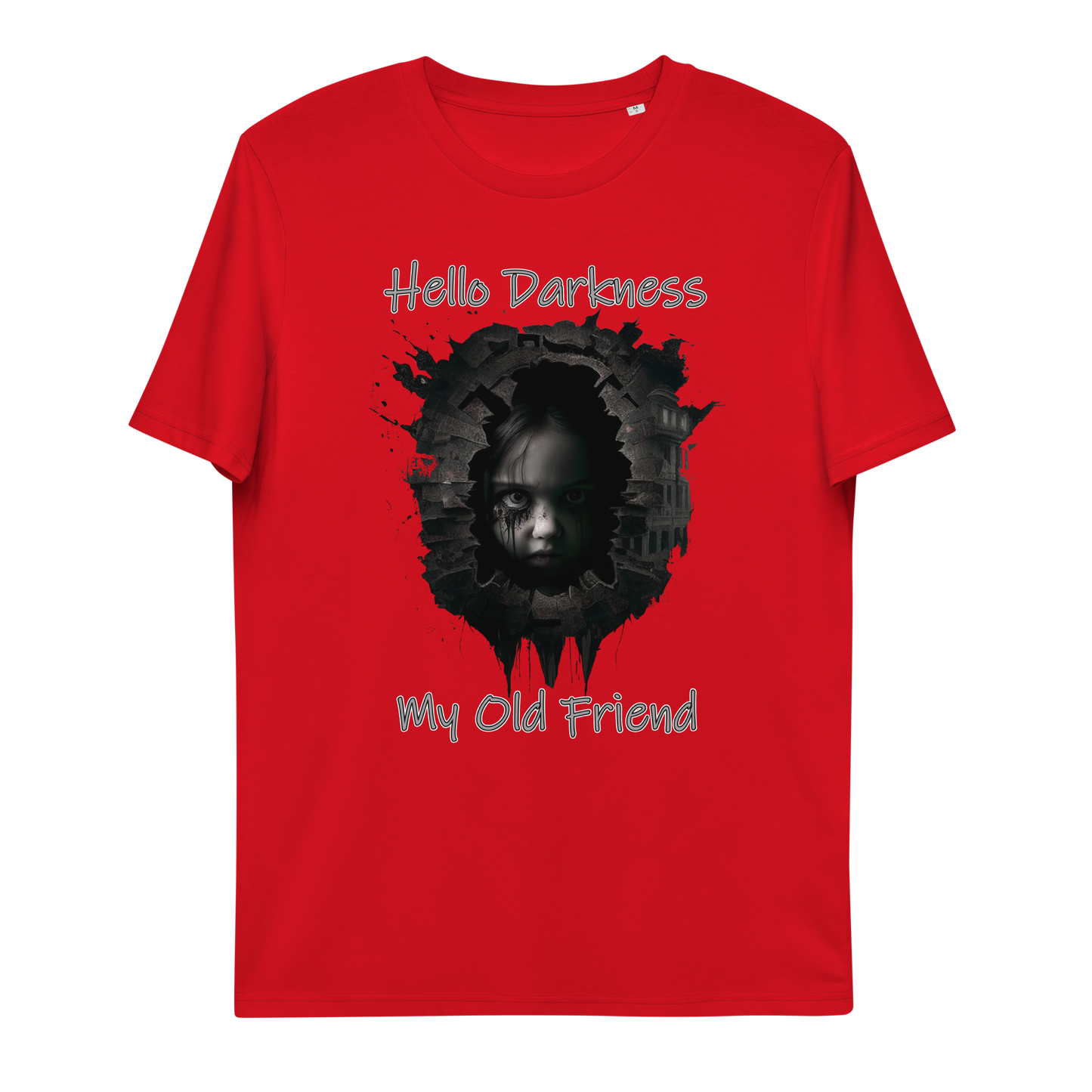 Unisex organic cotton t-shirt Hello Darkness