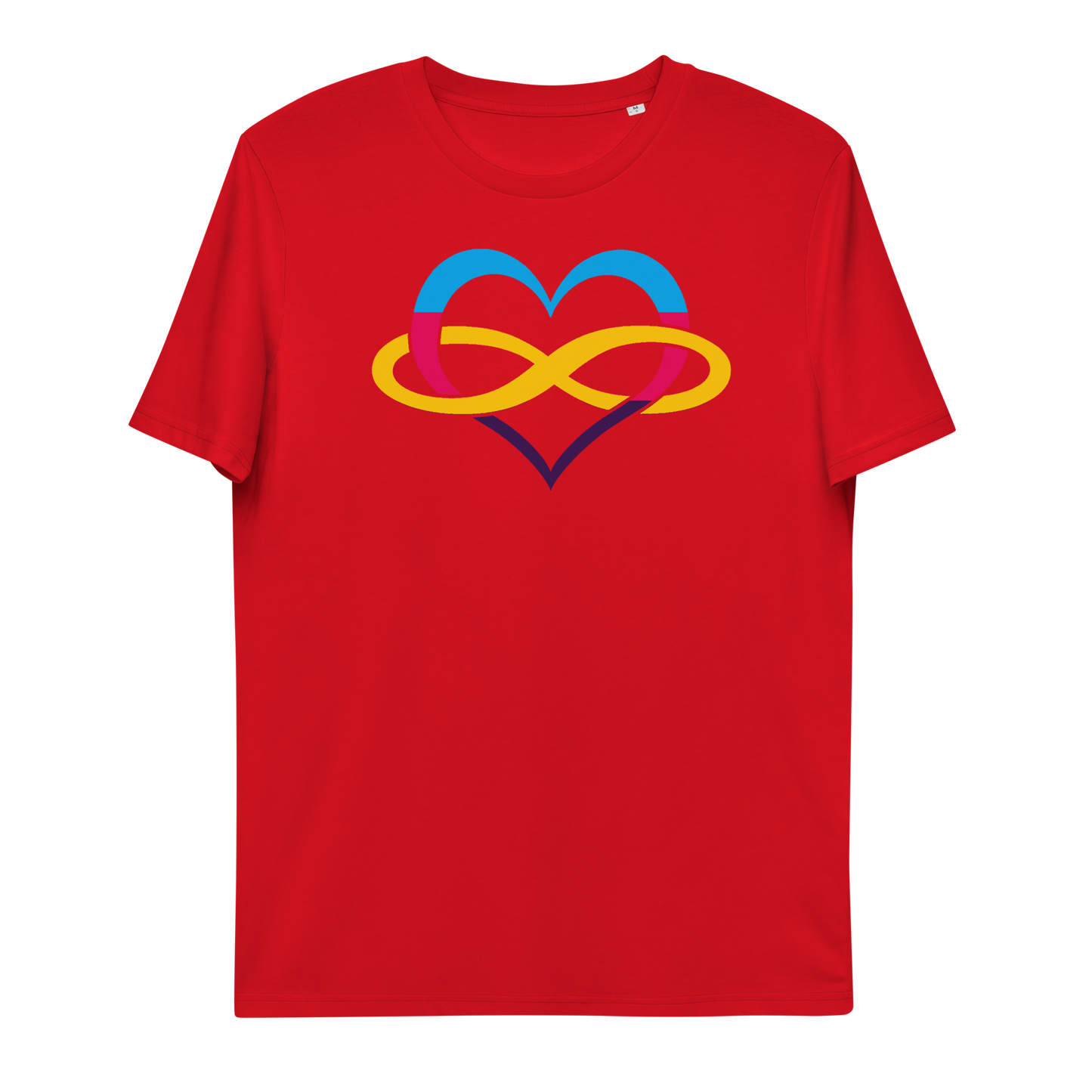 Unisex organic cotton t-shirt Poly Heart Neduz Designs