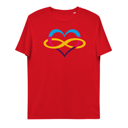 Unisex organic cotton t-shirt Poly Heart Neduz Designs