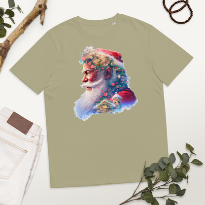 Neduz Designs Exposed Christmas Holidays Santa Claus Unisex organic cotton t-shirt