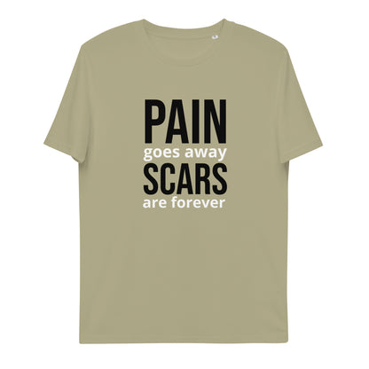 Neduz Designs Sense Scars Are Forever Unisex organik pamuklu t-shirt