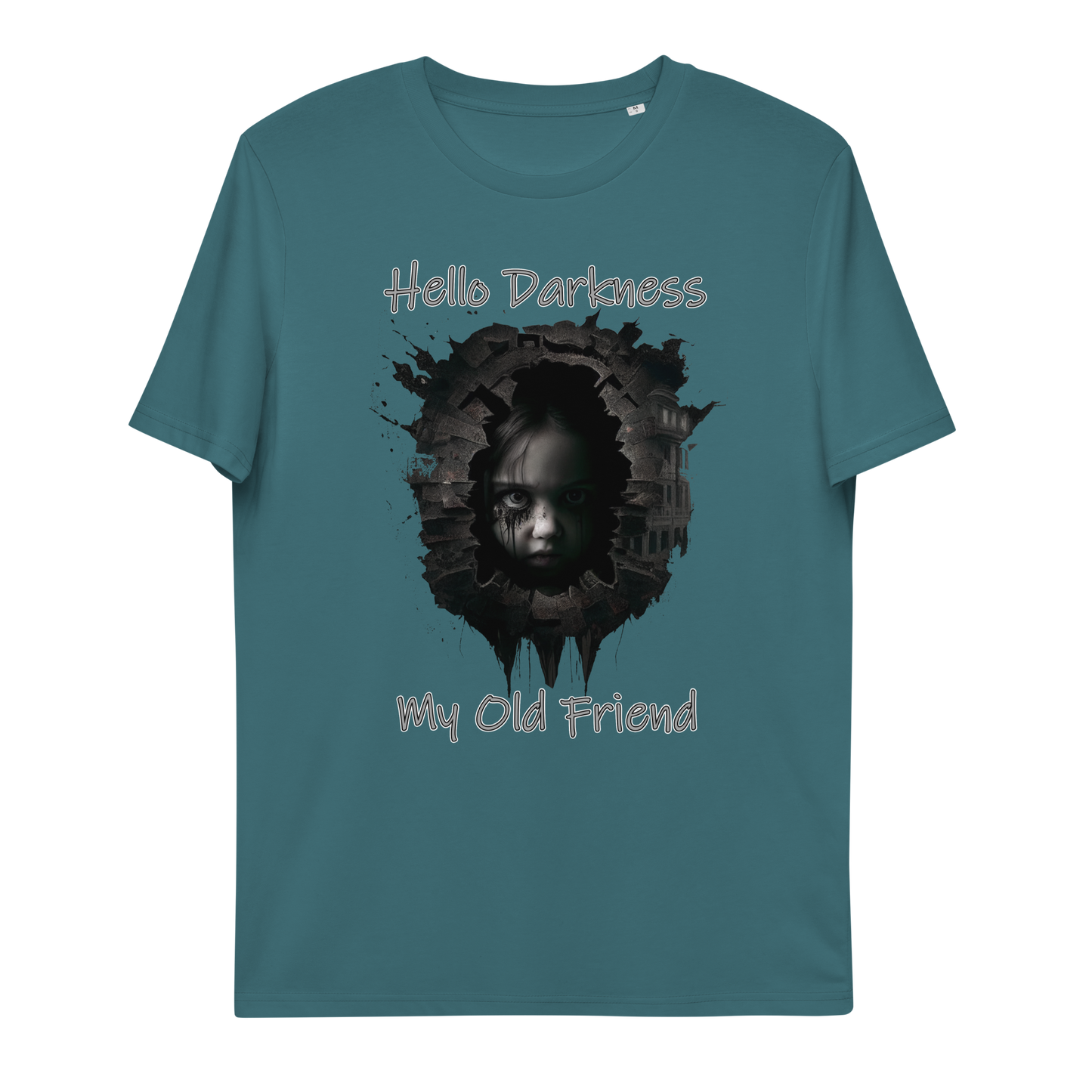 Unisex organic cotton t-shirt Hello Darkness