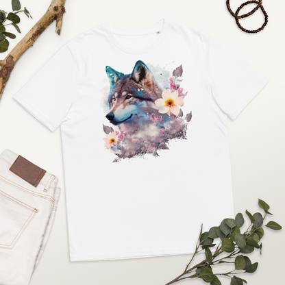 Neduz Designs Exposed Animals Wolf Unisex organic cotton t-shirt