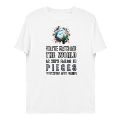 Organik pamuklu unisex t-shirt Still You Smile Sense Neduz Designs