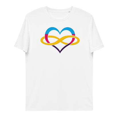 Unisex organic cotton t-shirt Poly Heart Neduz Designs