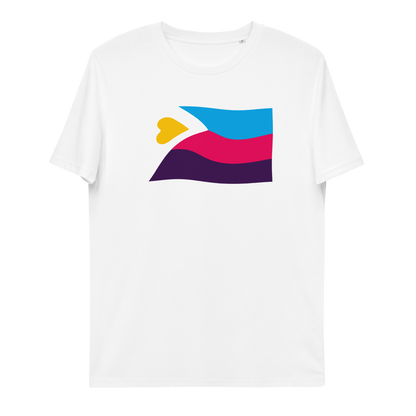Unisex organic cotton t-shirt New Polyamorous Flag Neduz Designs