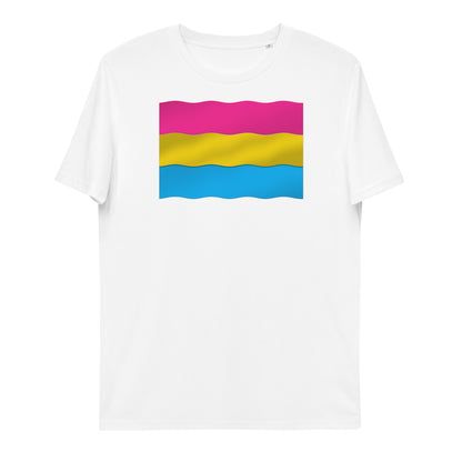 Pansexual Flag Wave Unisex organic cotton t-shirt